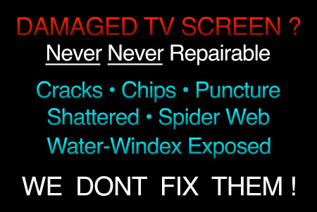 Cracked Screen TV Repair Flat Panel